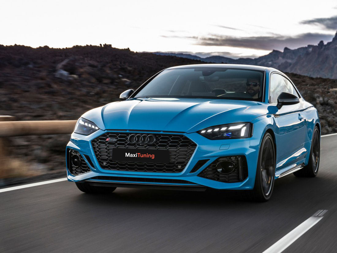 Audi A5 LIFT 9F 2020+ Complete Bumper RS5 Black Quattro Style